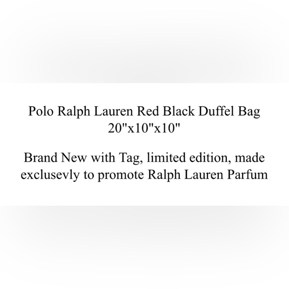 POLO RALPH LAUREN || The Polo Red Duffle Bag. - Picture 8 of 8
